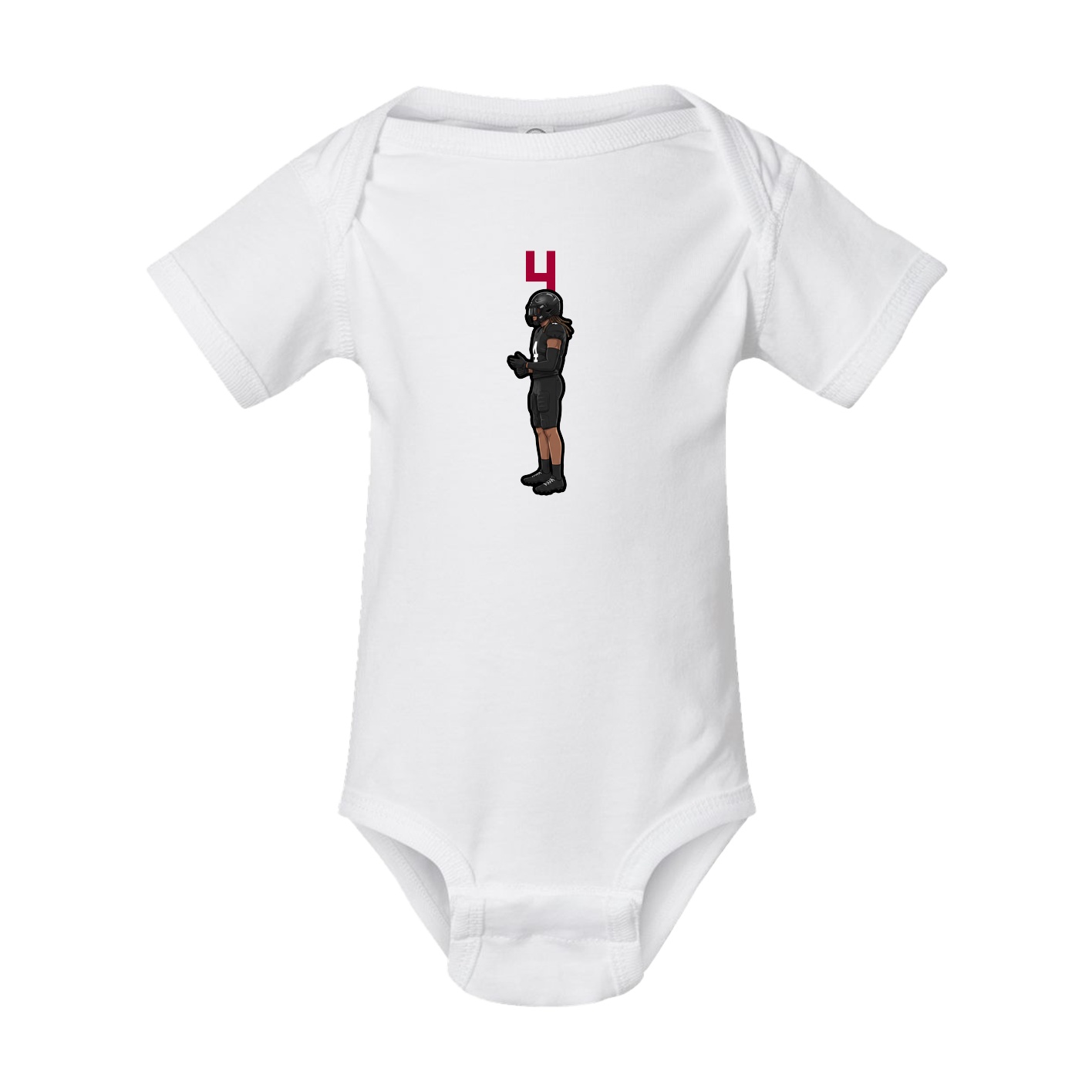 Baby Onesie — Number Top in White