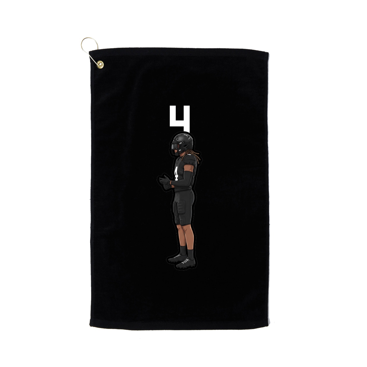 Golf Towel — Number Top in Black