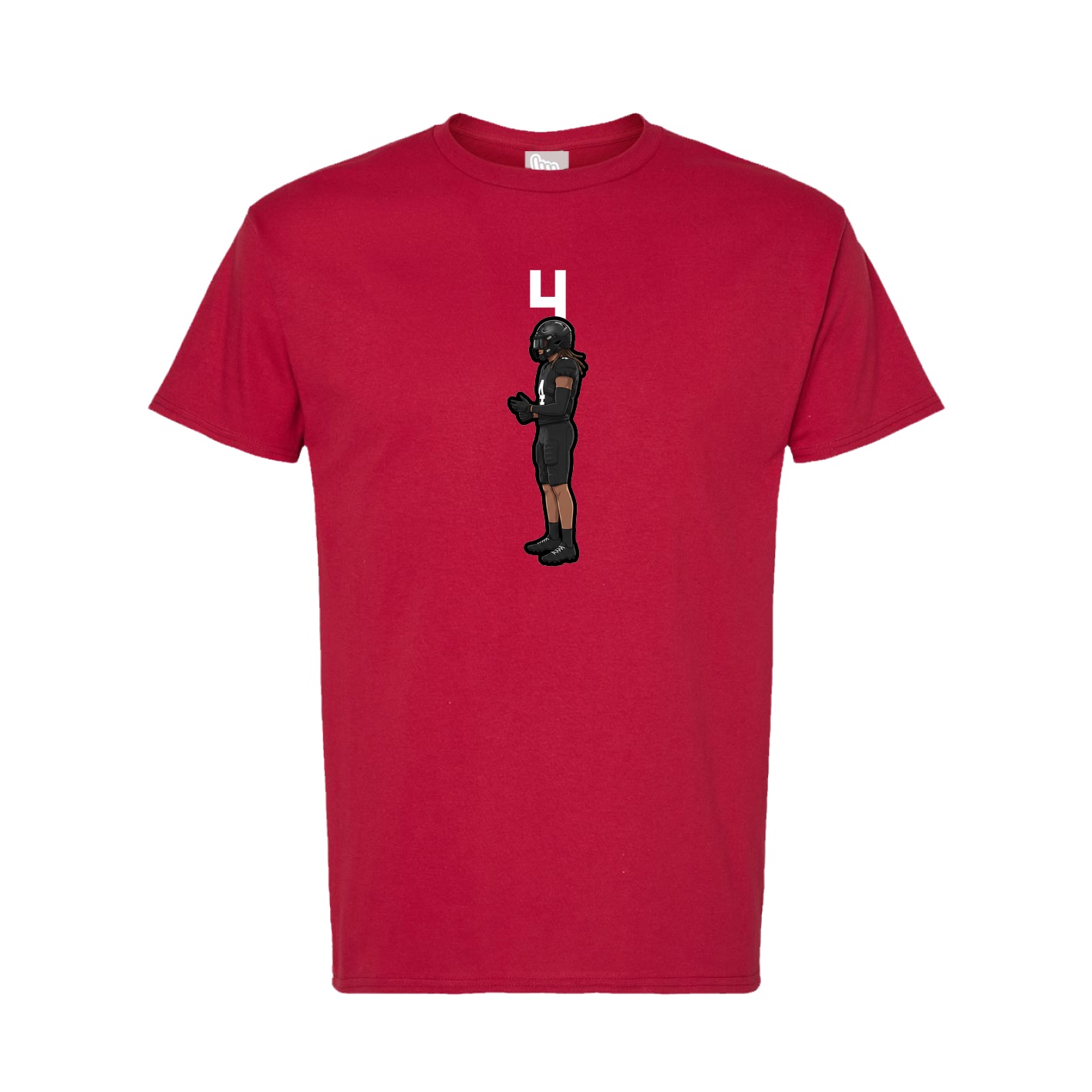 Tee — Number Top in Crimson