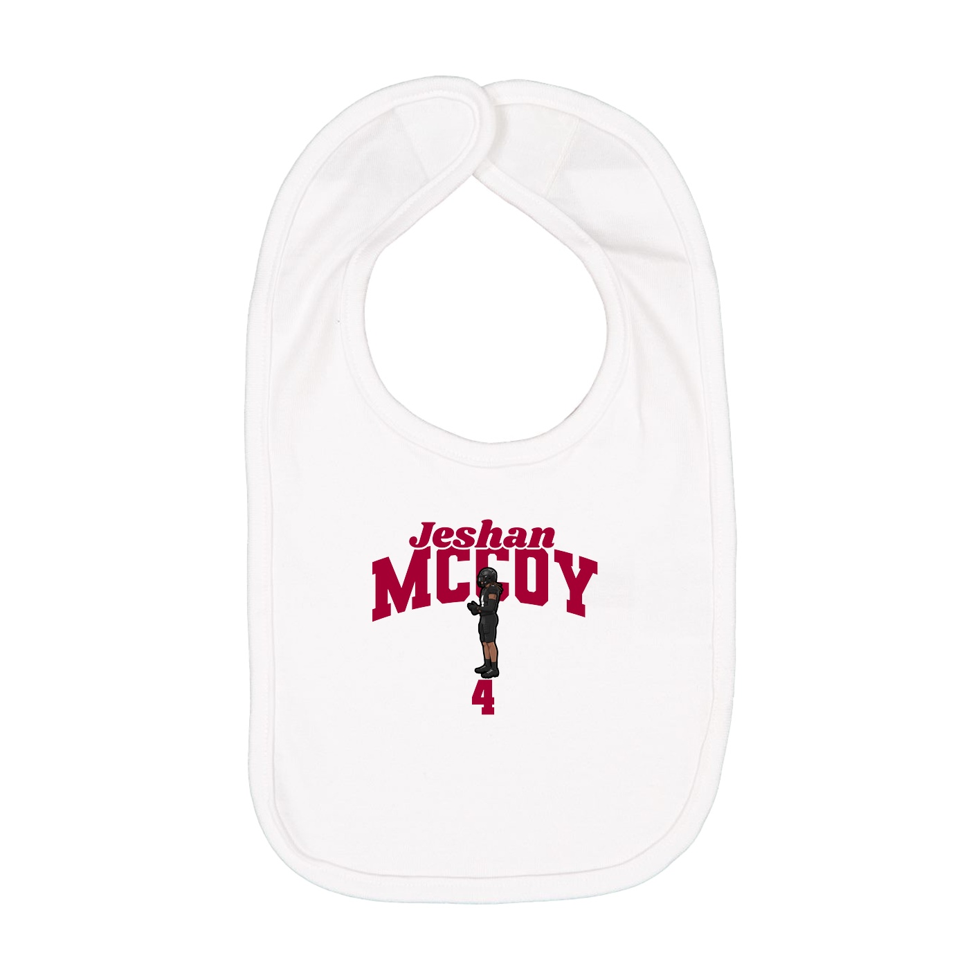 Infant Bib — Signature Arch in White