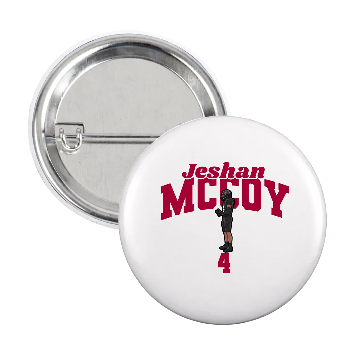 Game Day Button — Signature Arch in White