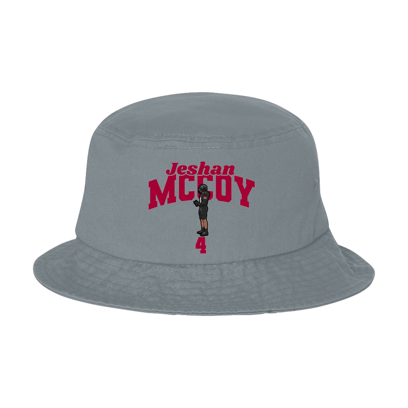Bucket Cap — Signature Arch in Grey