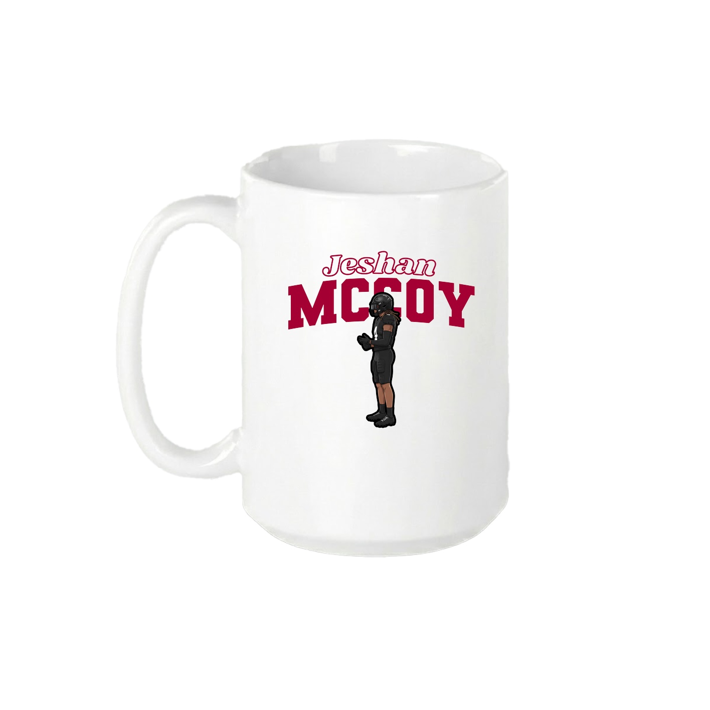 15oz Coffee Mug — Name Arch in White