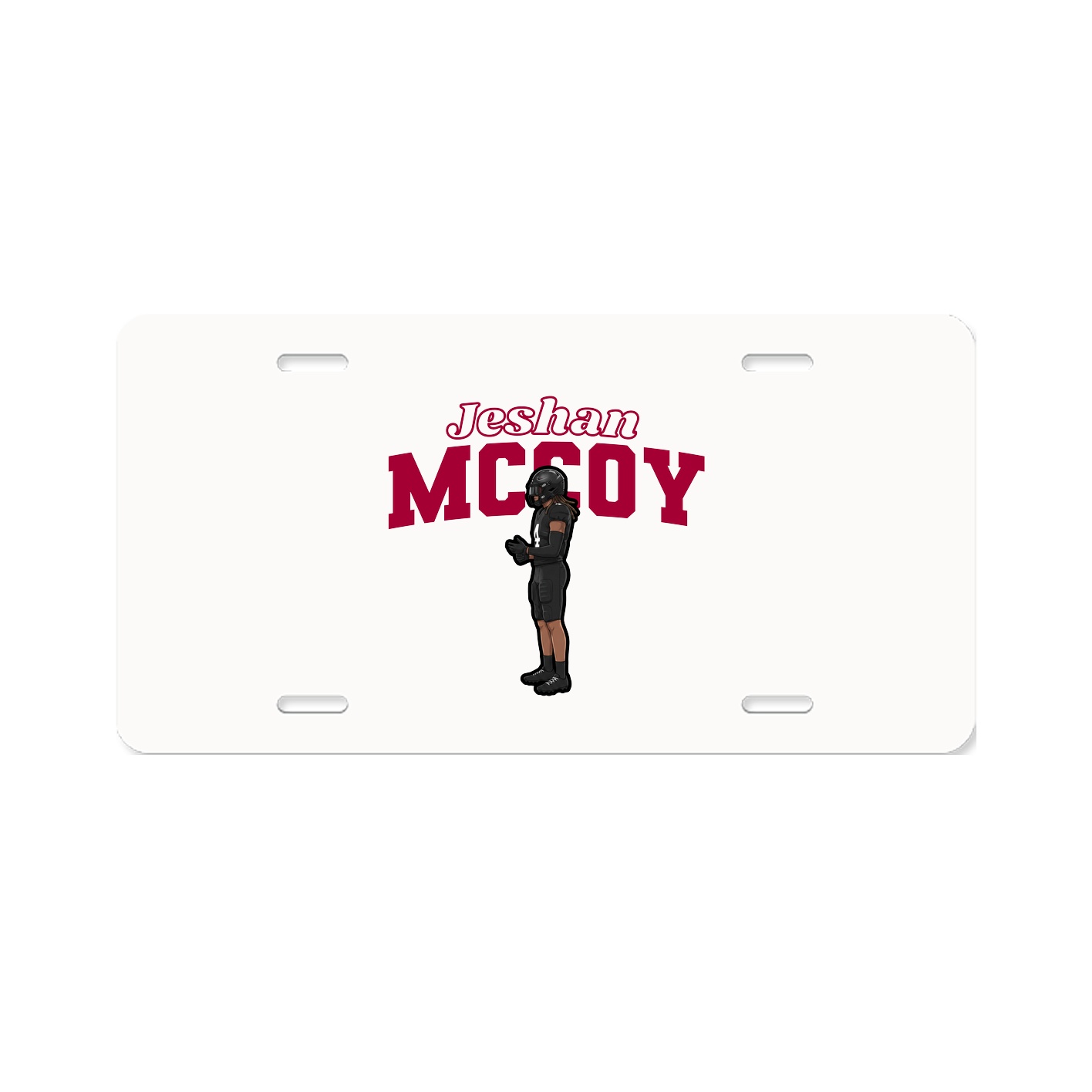 License Plate — Name Arch in Classic