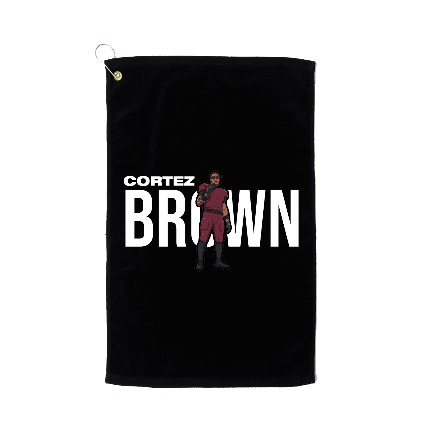 Golf Towel — Player Name in Black