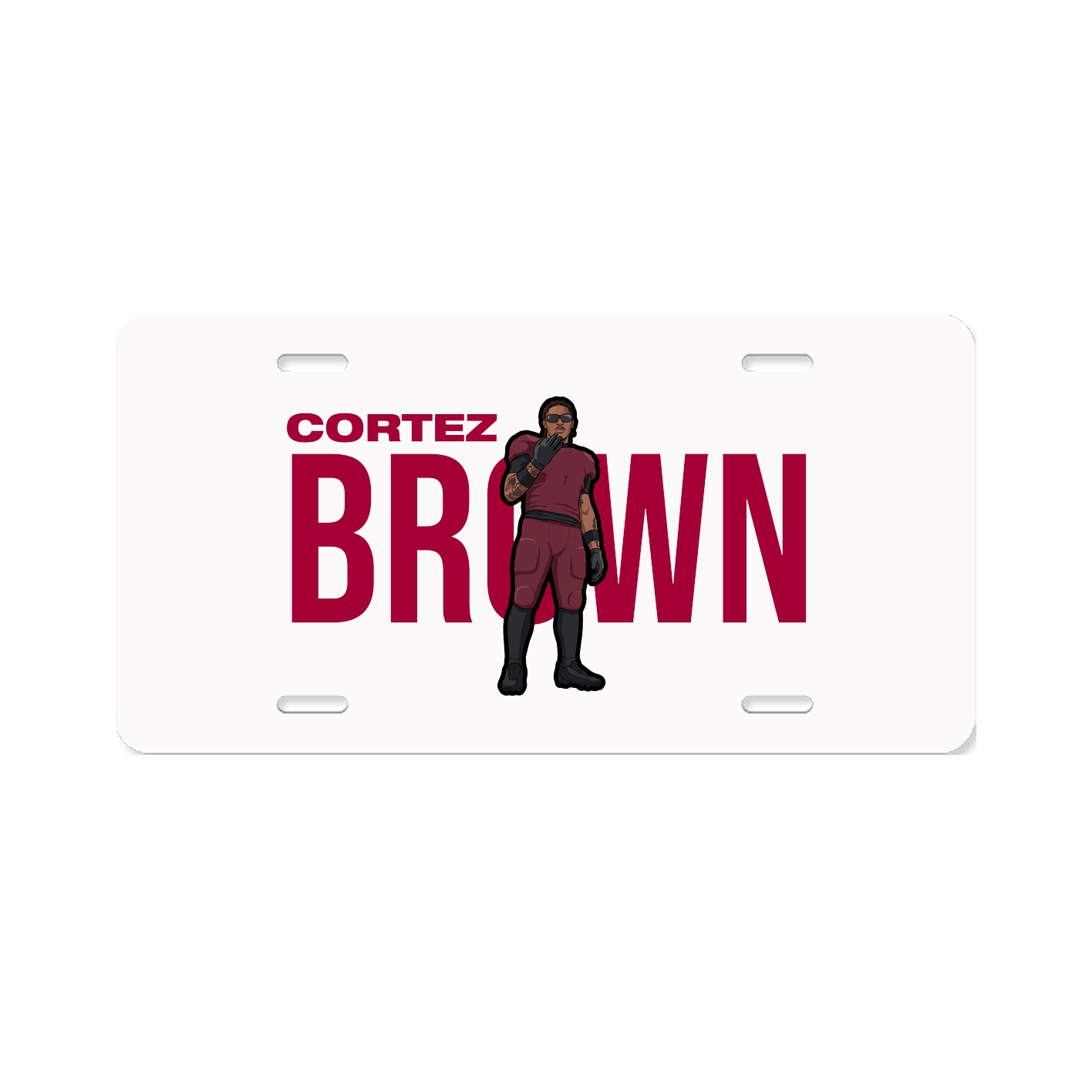 License Plate — Player Name in Classic