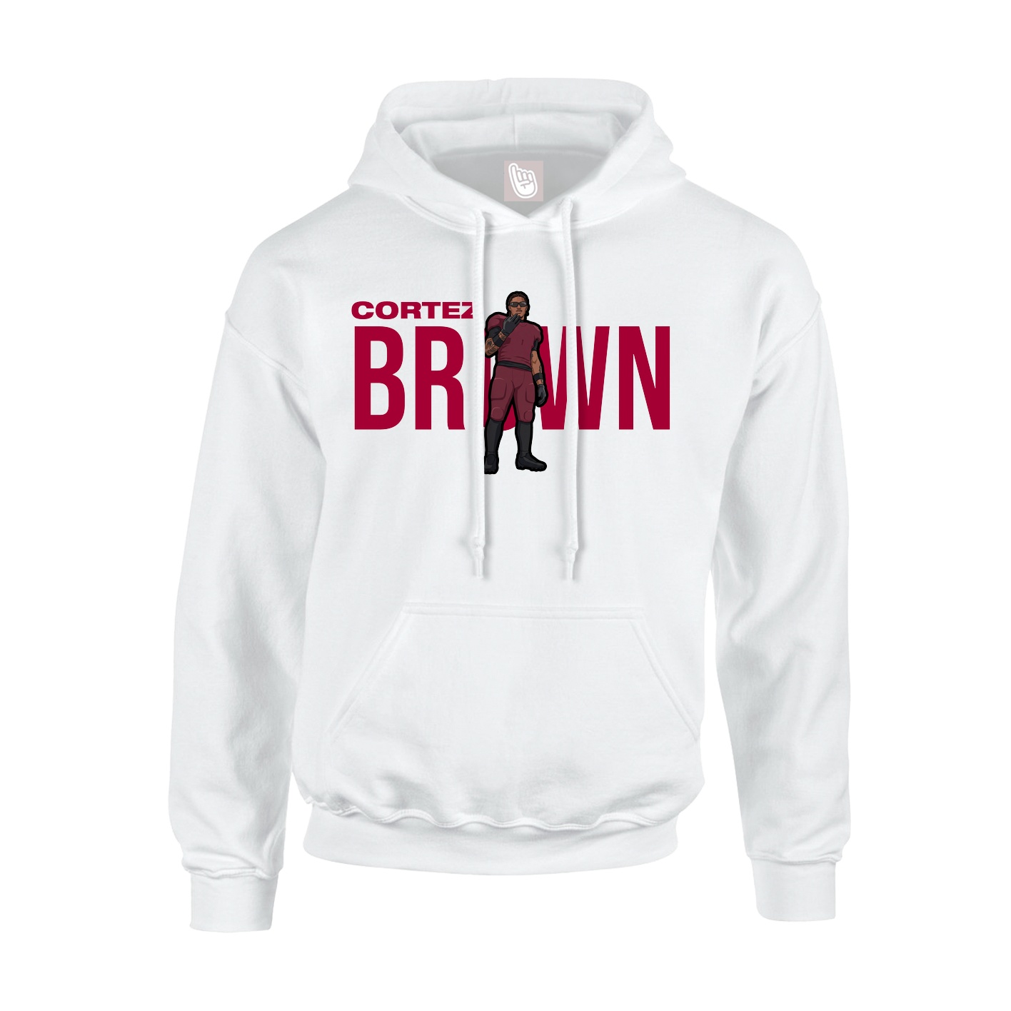 Youth Hoodie — Player Name in White