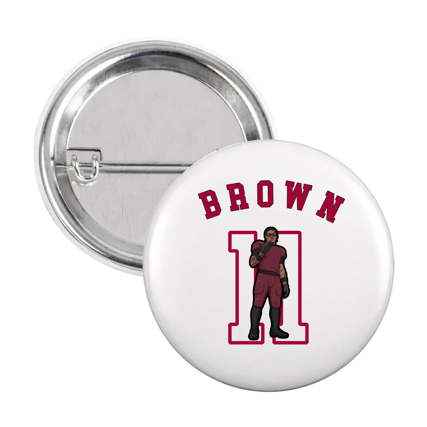 Game Day Button — Shirsey Arch in White