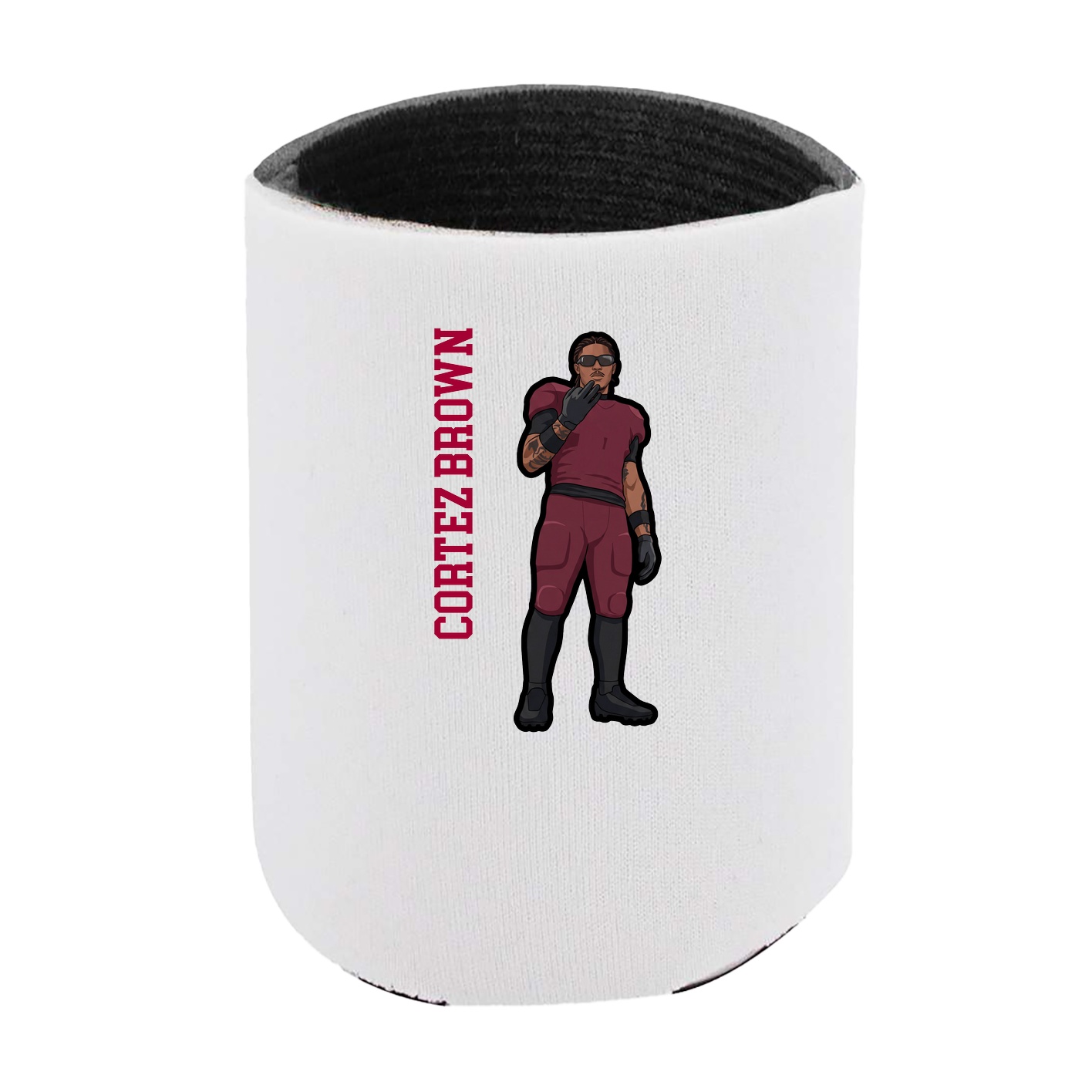 Can Holder — Name Vertical in White