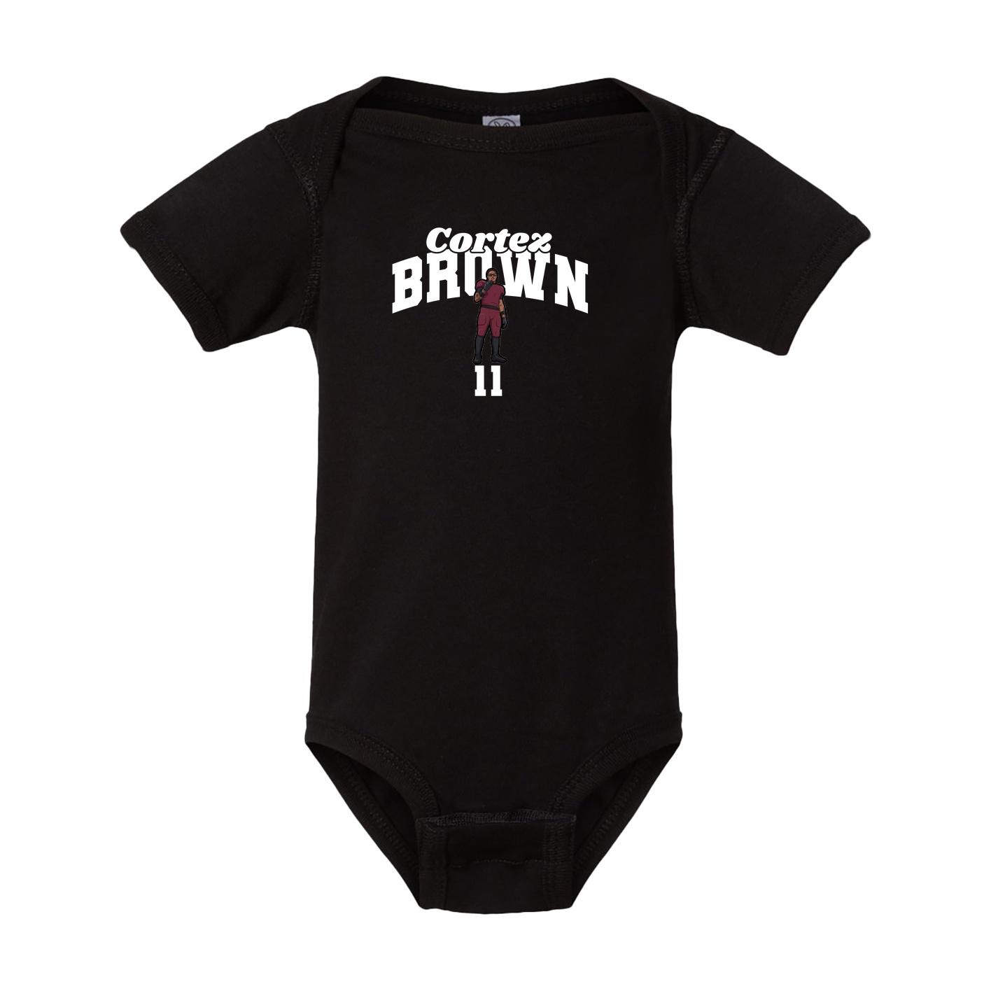 Baby Onesie — Signature Arch in Black