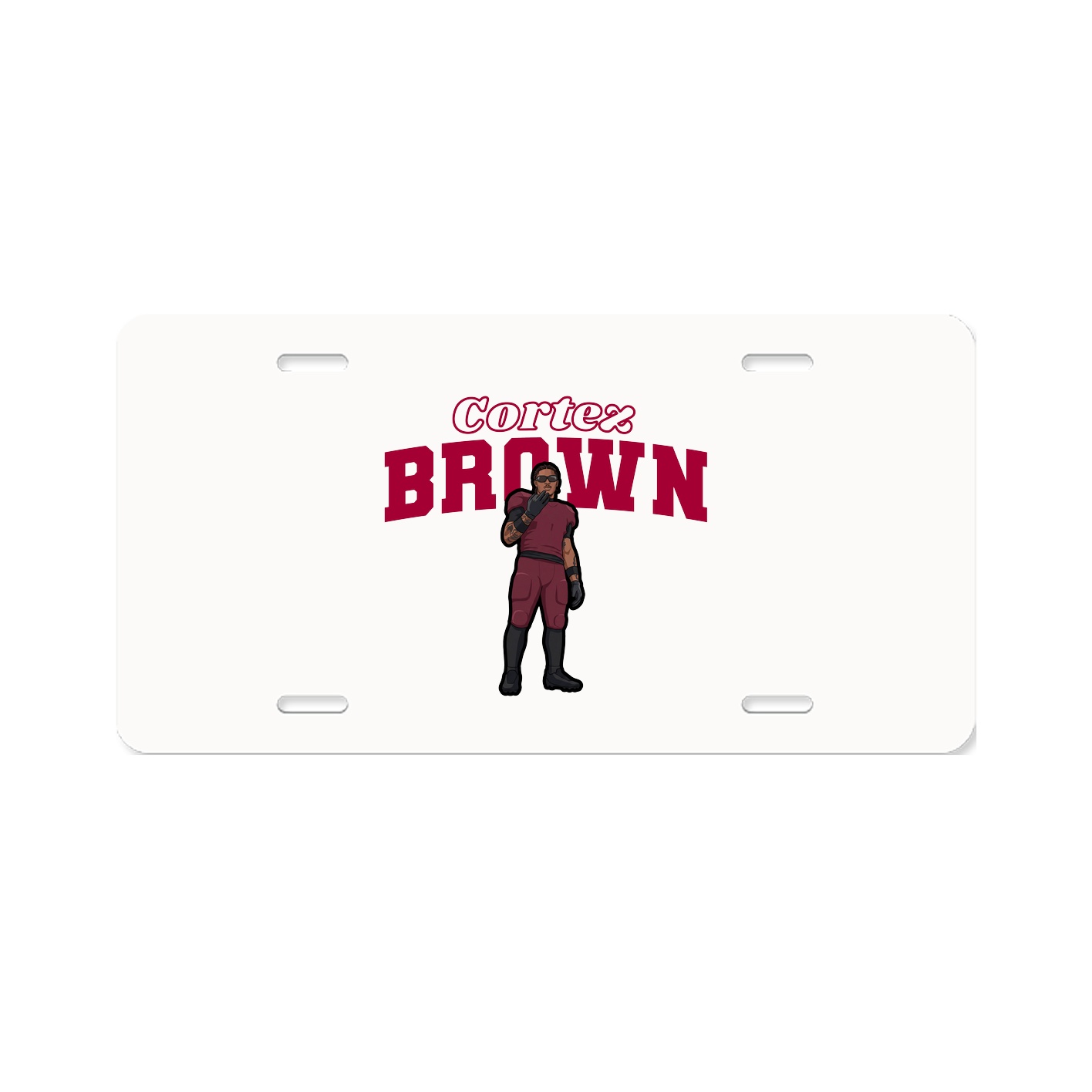License Plate — Name Arch in Classic