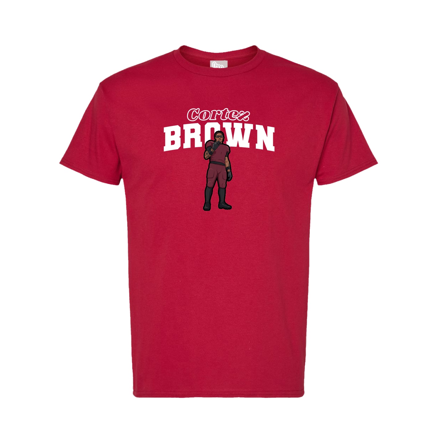 Tee — Name Arch in Crimson