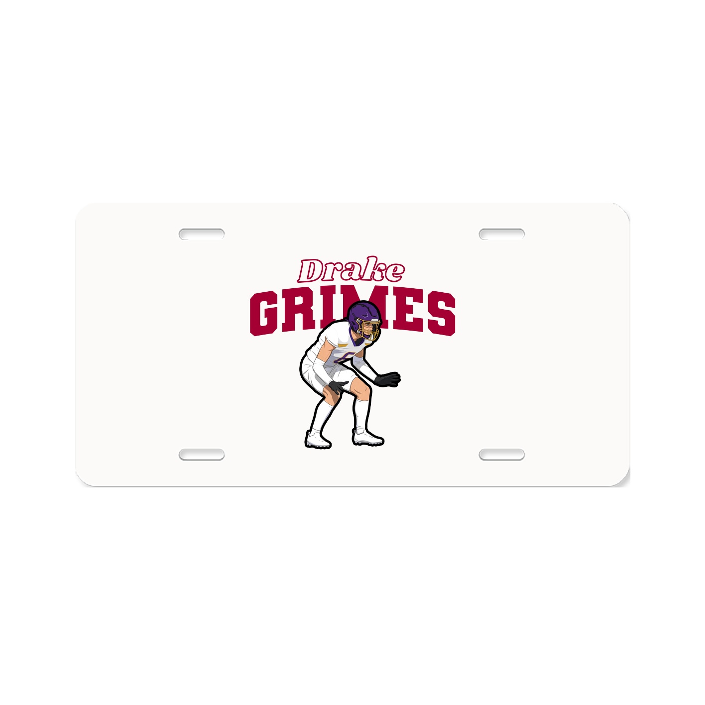License Plate — Name Arch in Classic