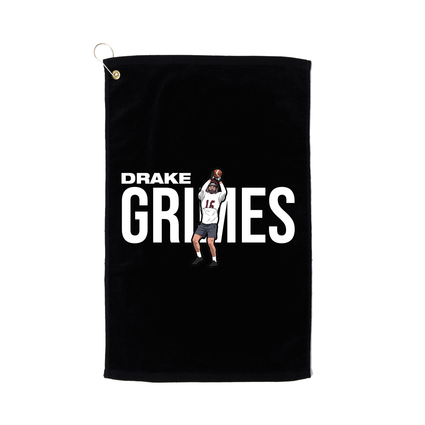 Golf Towel — Player Name in Black
