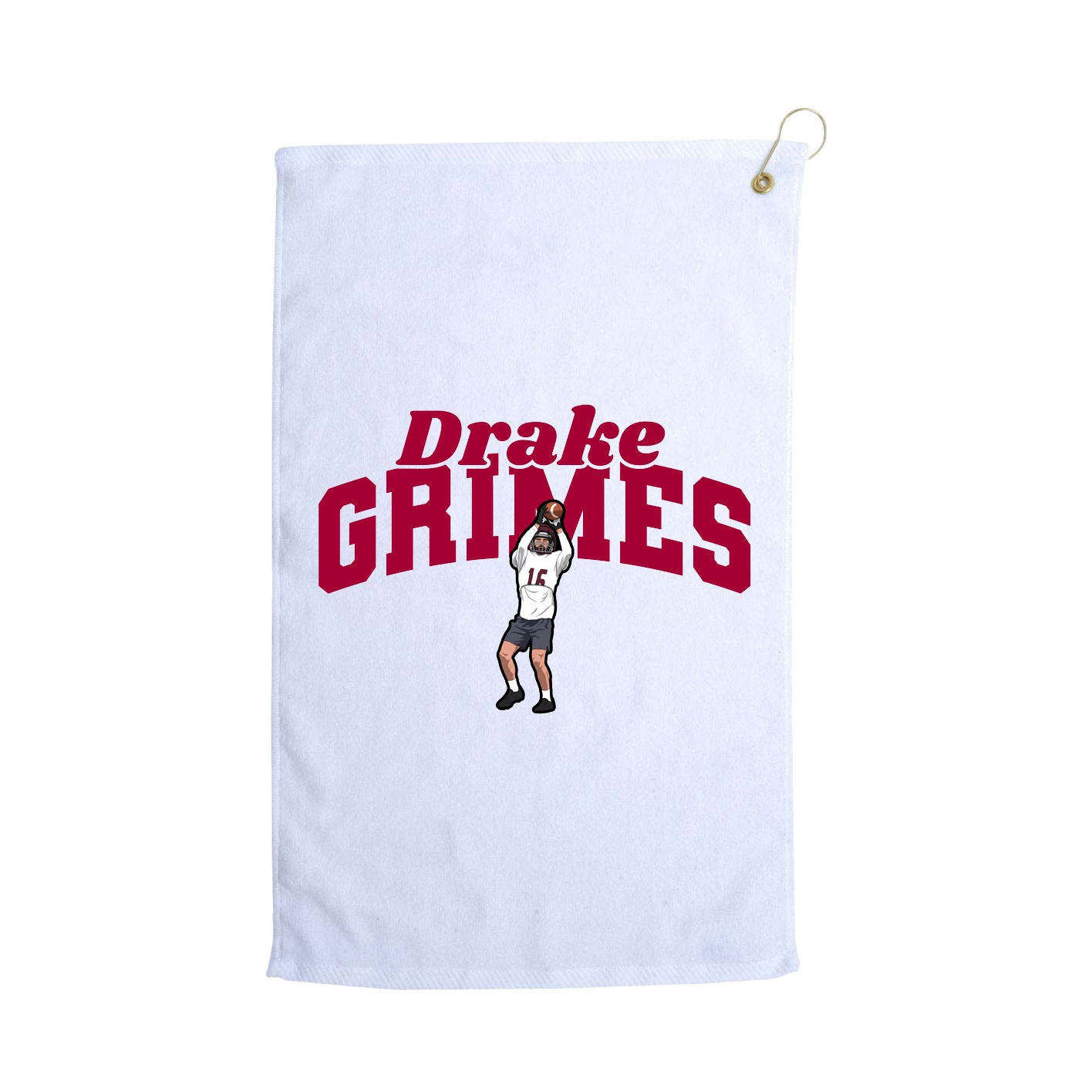 Golf Towel — Signature Arch in White