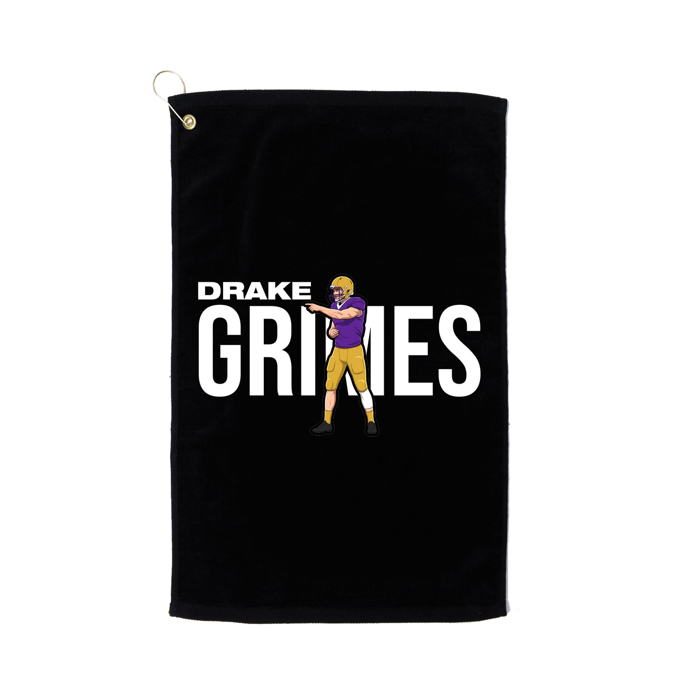Golf Towel — Player Name in Black