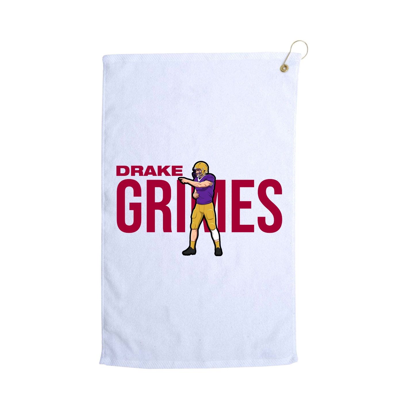Golf Towel — Player Name in White