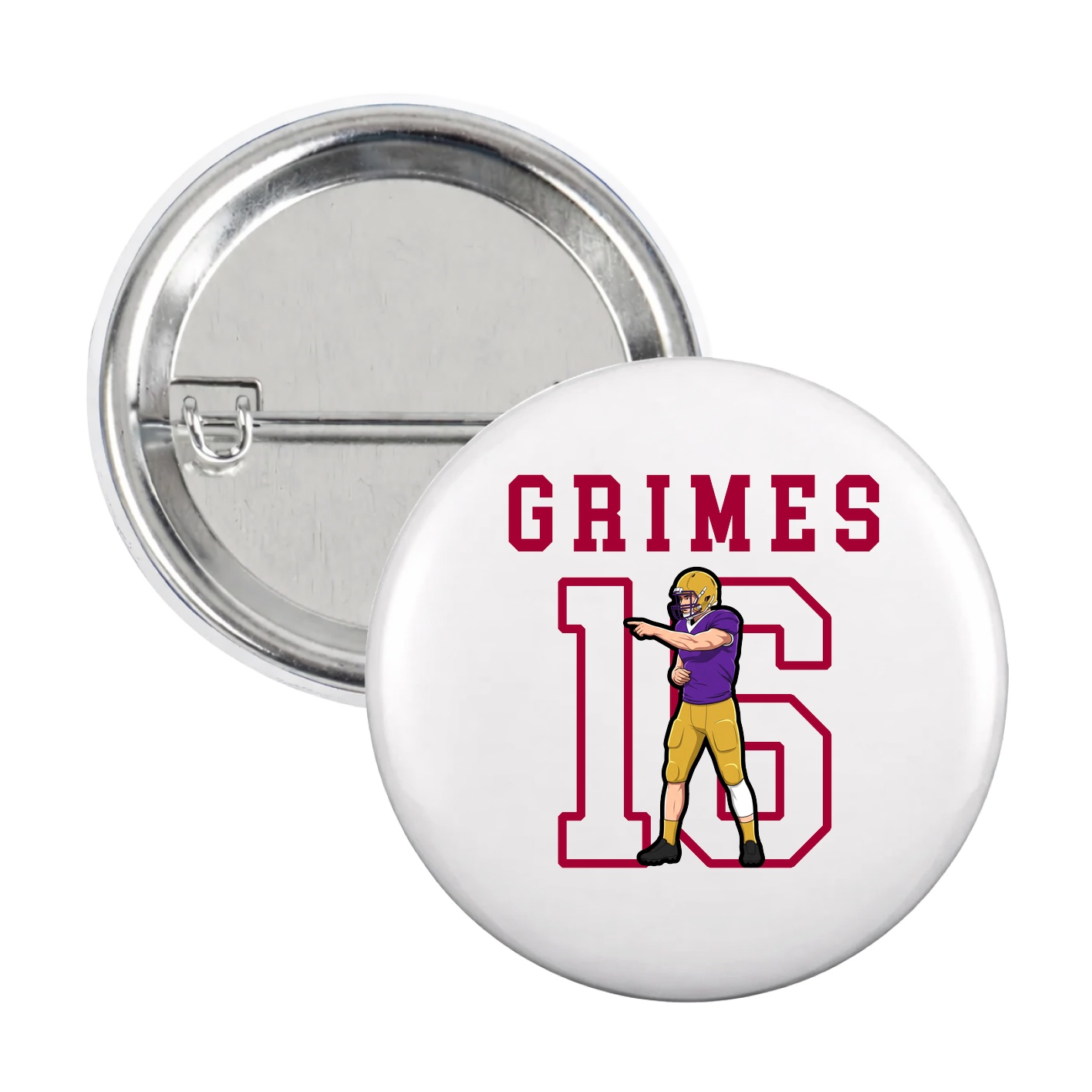 Game Day Button — Shirsey in White