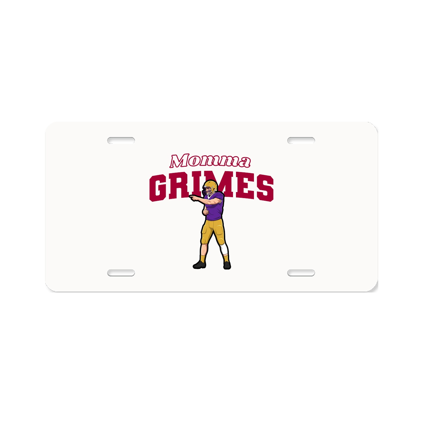 License Plate — Mothers Day Block in Classic