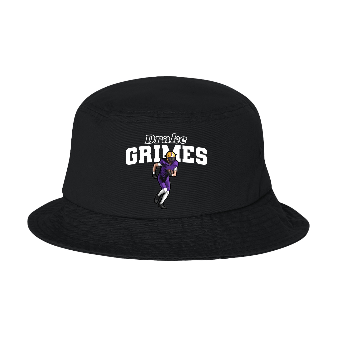 Bucket Cap — Name Arch in Black