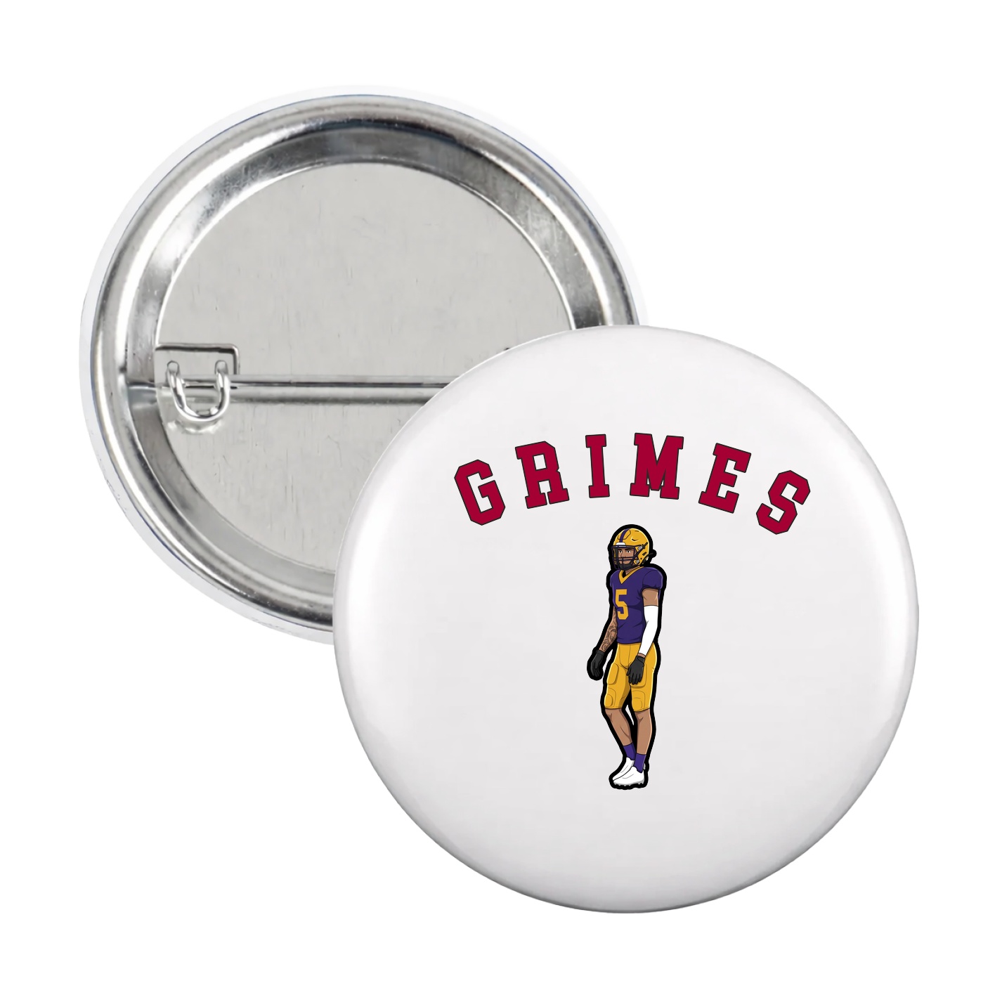 Game Day Button — Shirsey Arch in White