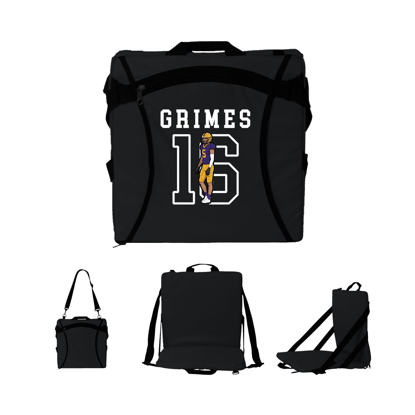 Folding Stadium Seat — Shirsey in Black