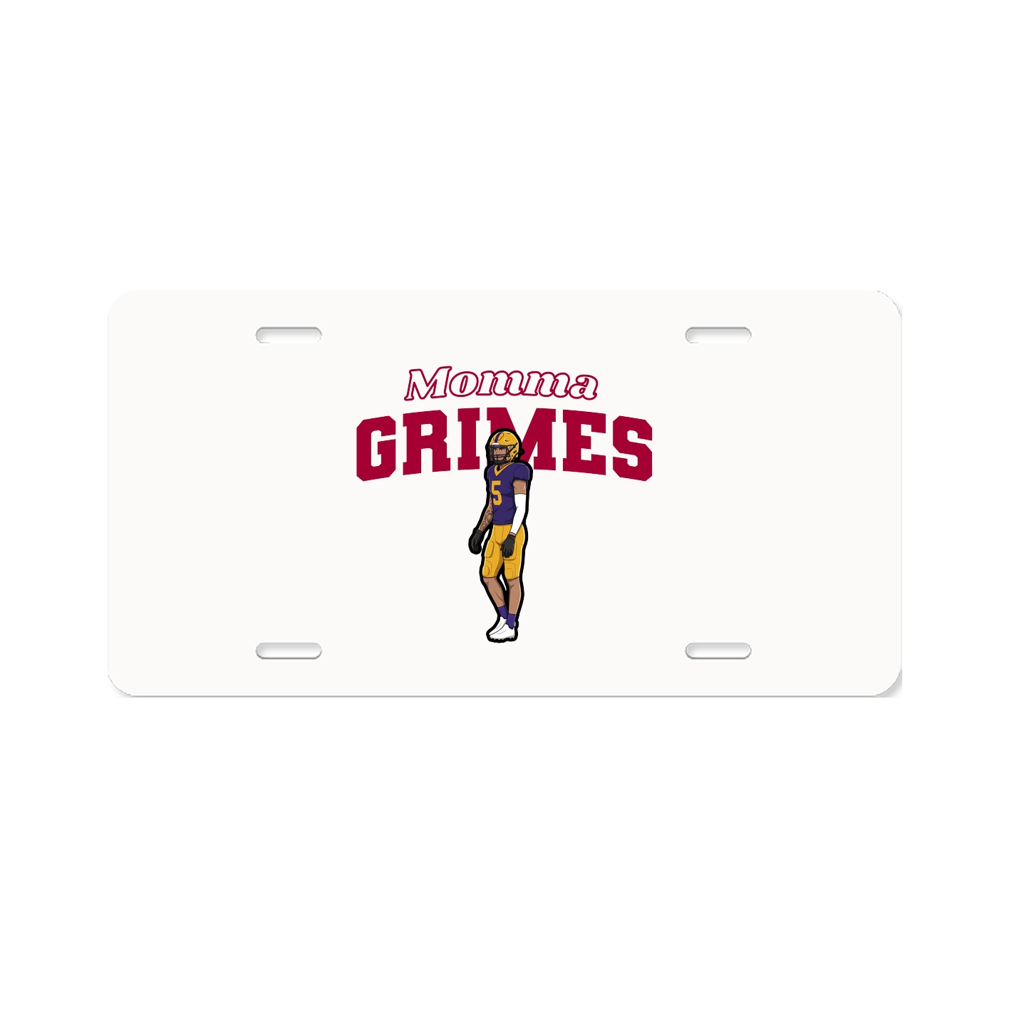 License Plate — Mothers Day Block in Classic