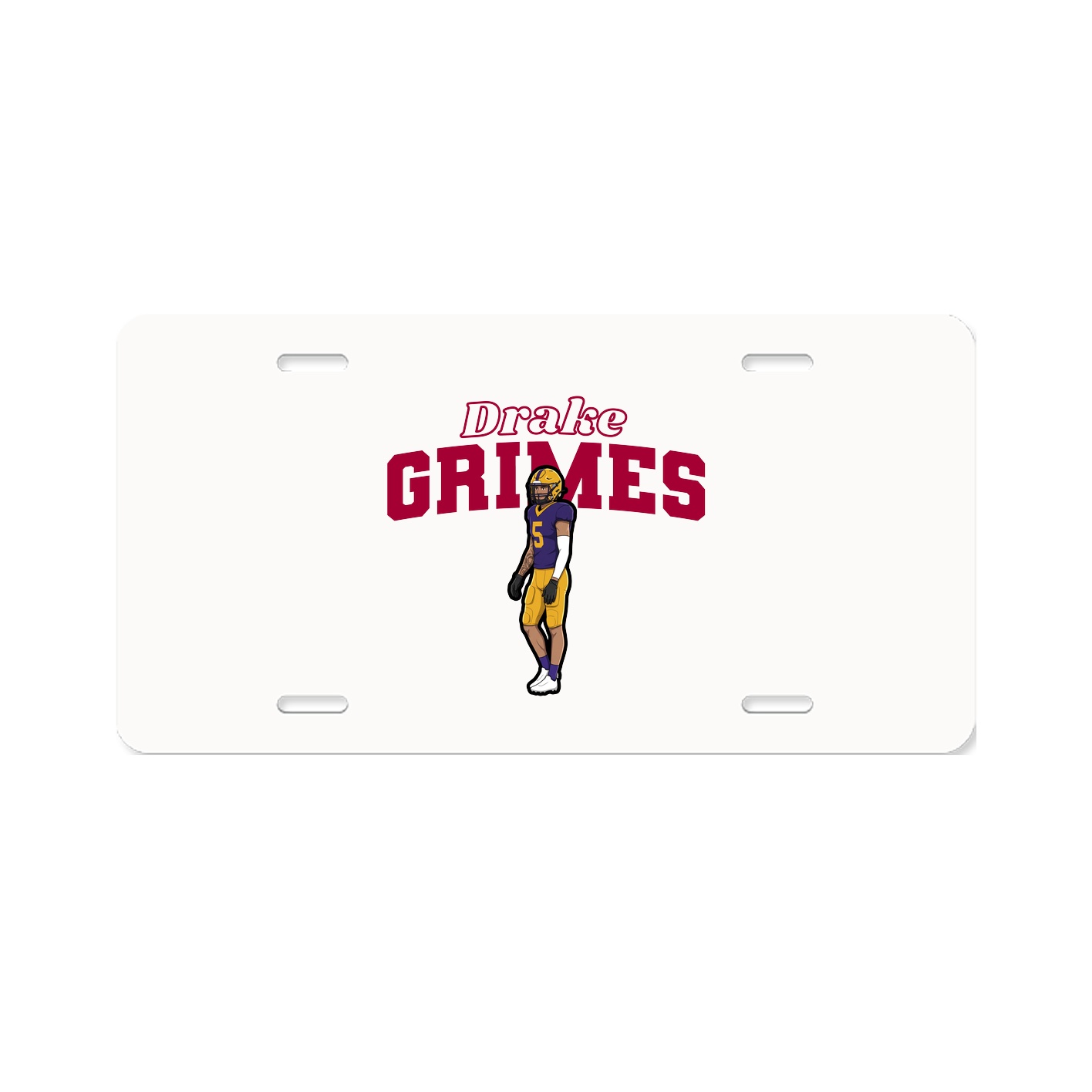 License Plate — Name Arch in Classic