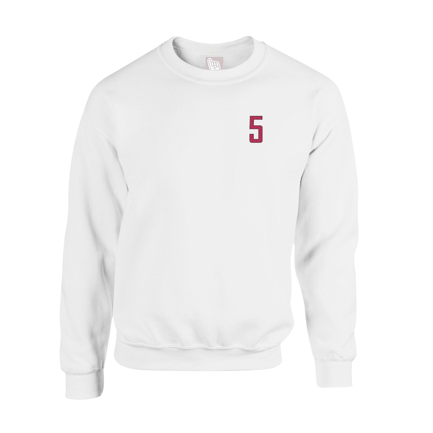 Fleece Crew — Front Shirsy in White