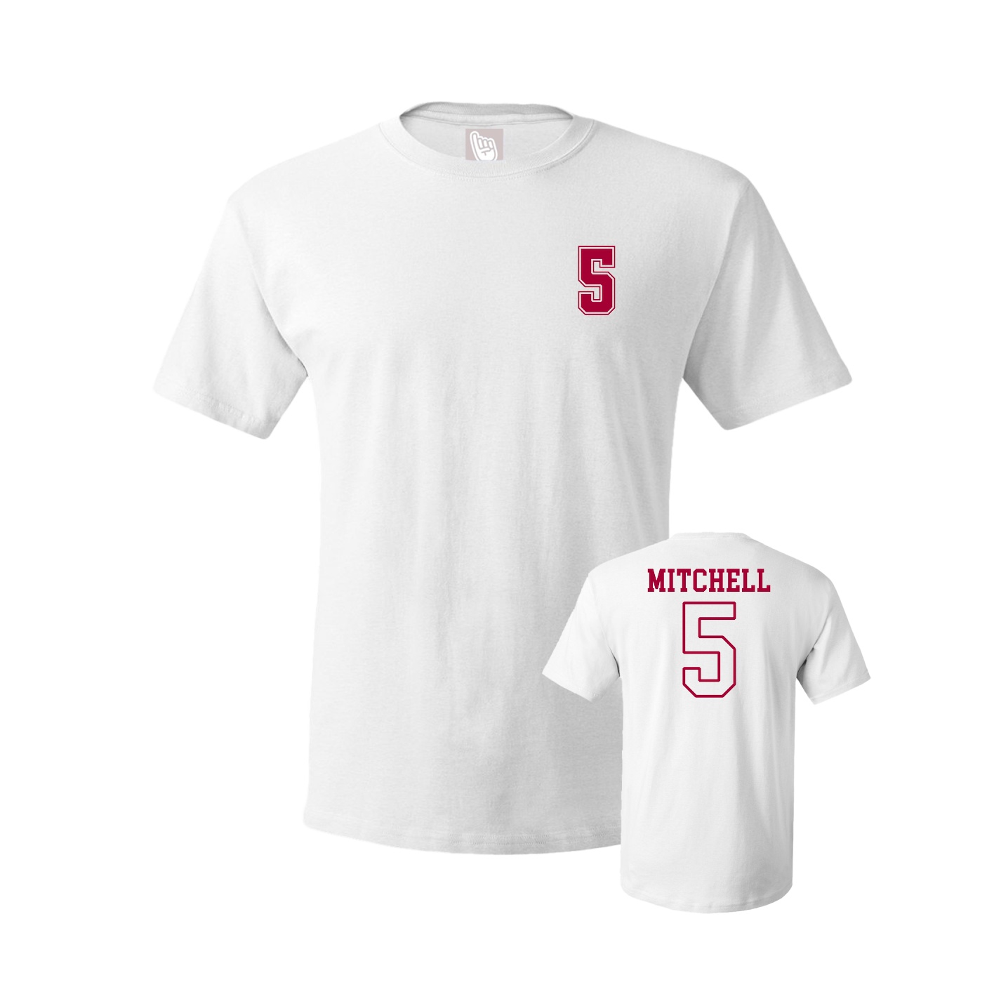 Youth Tee — Chest Back in White