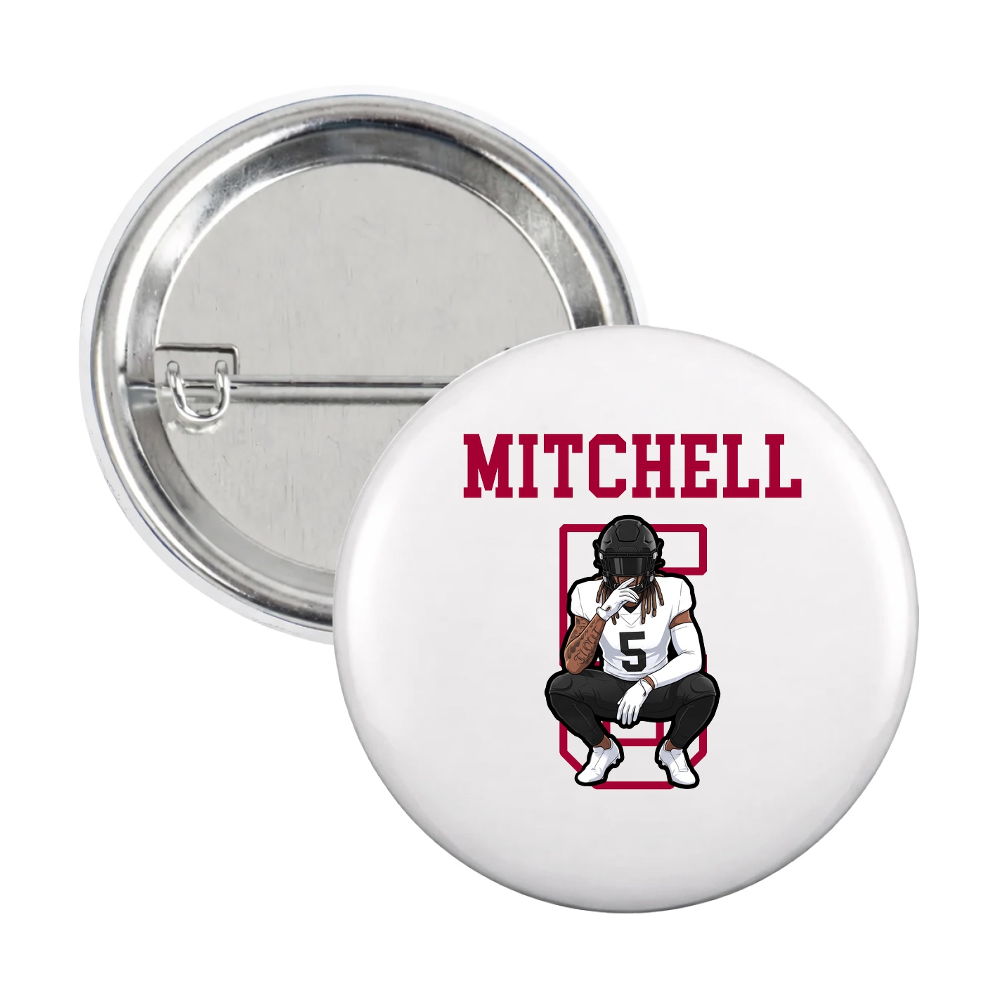 Game Day Button — Shirsey in White
