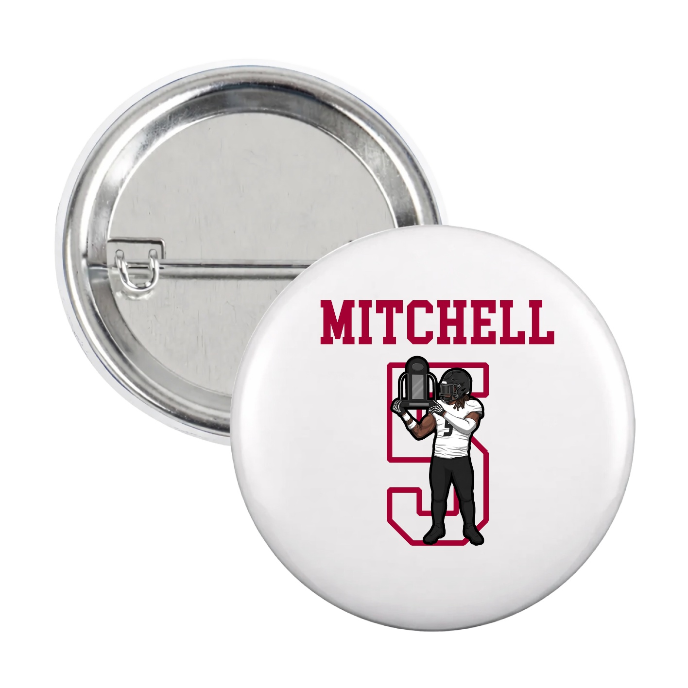 Game Day Button — Shirsey in White