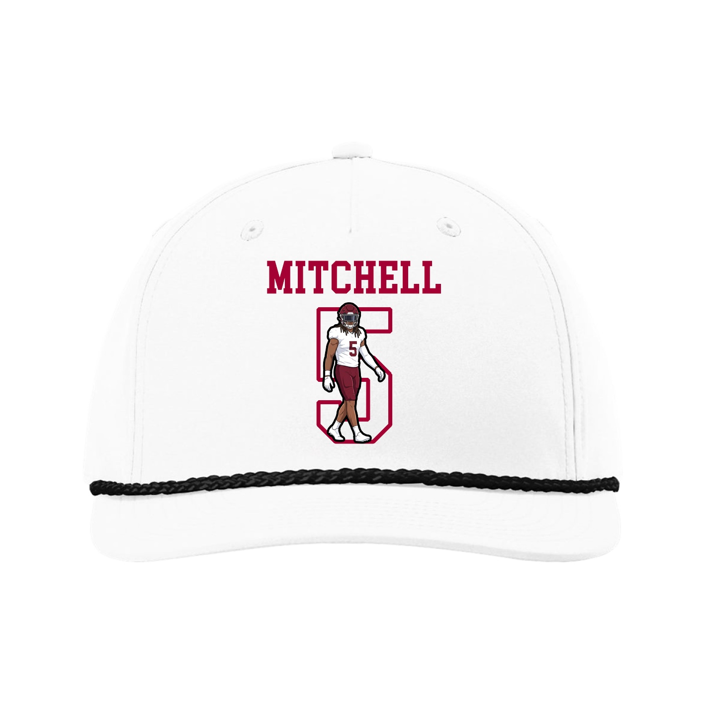 Five-Panel Classic Rope Cap — Shirsey in White