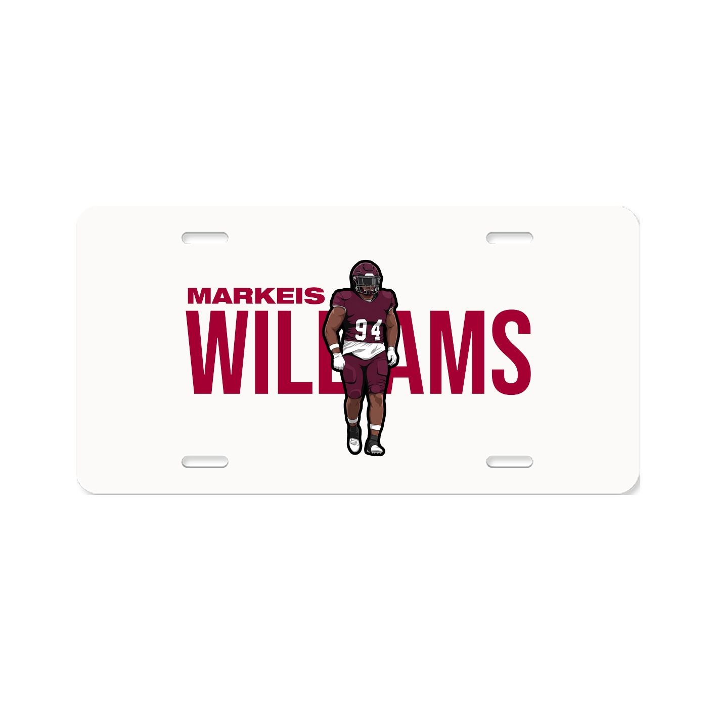 License Plate — Player Name in Classic