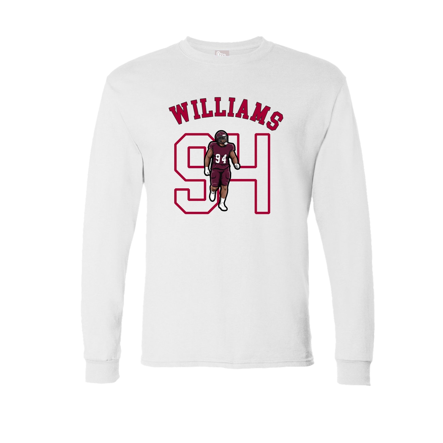 Long Sleeve Tee — Shirsey Arch in White
