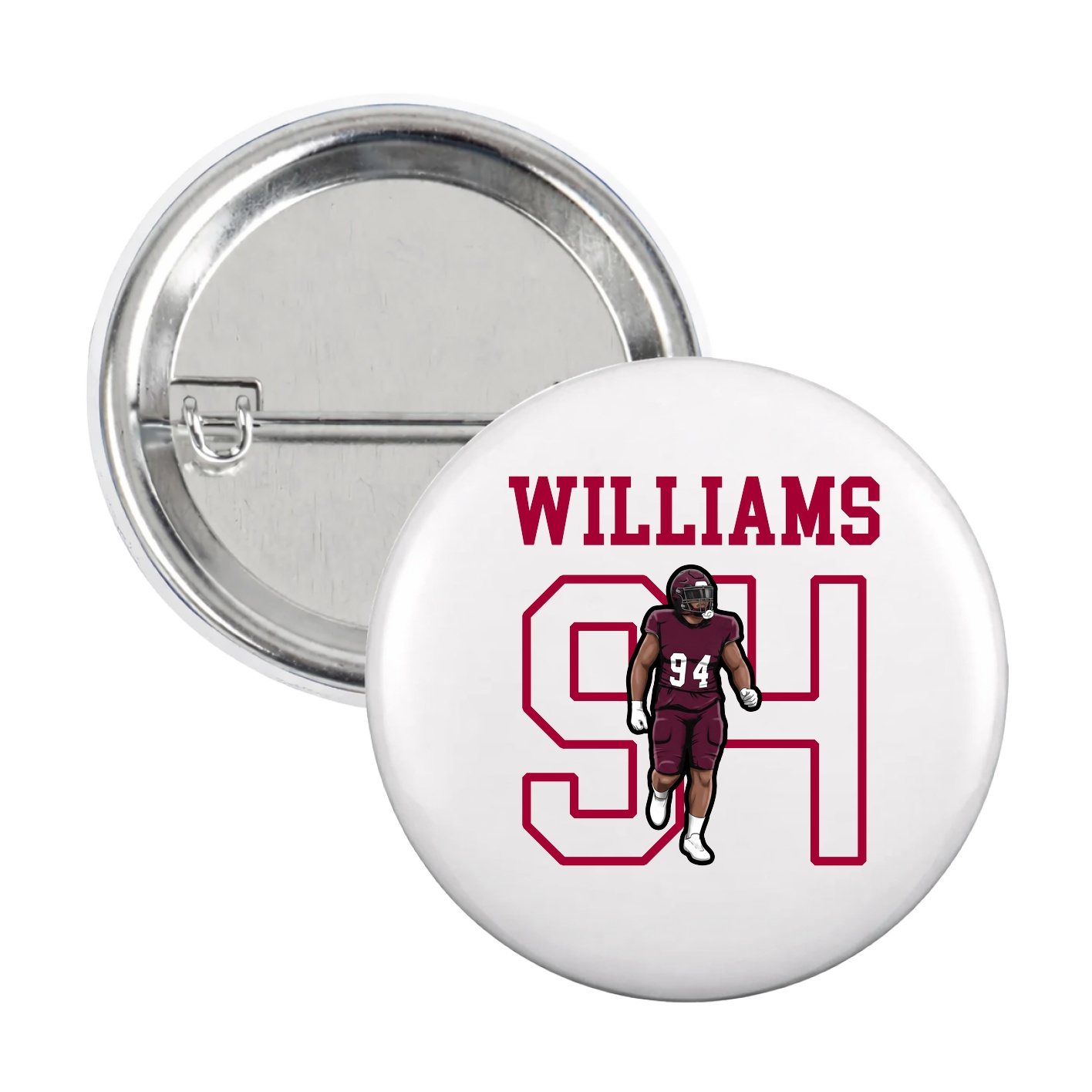 Game Day Button — Shirsey in White