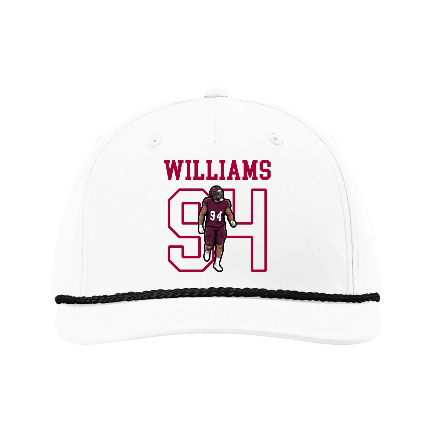 Five-Panel Classic Rope Cap — Shirsey in White