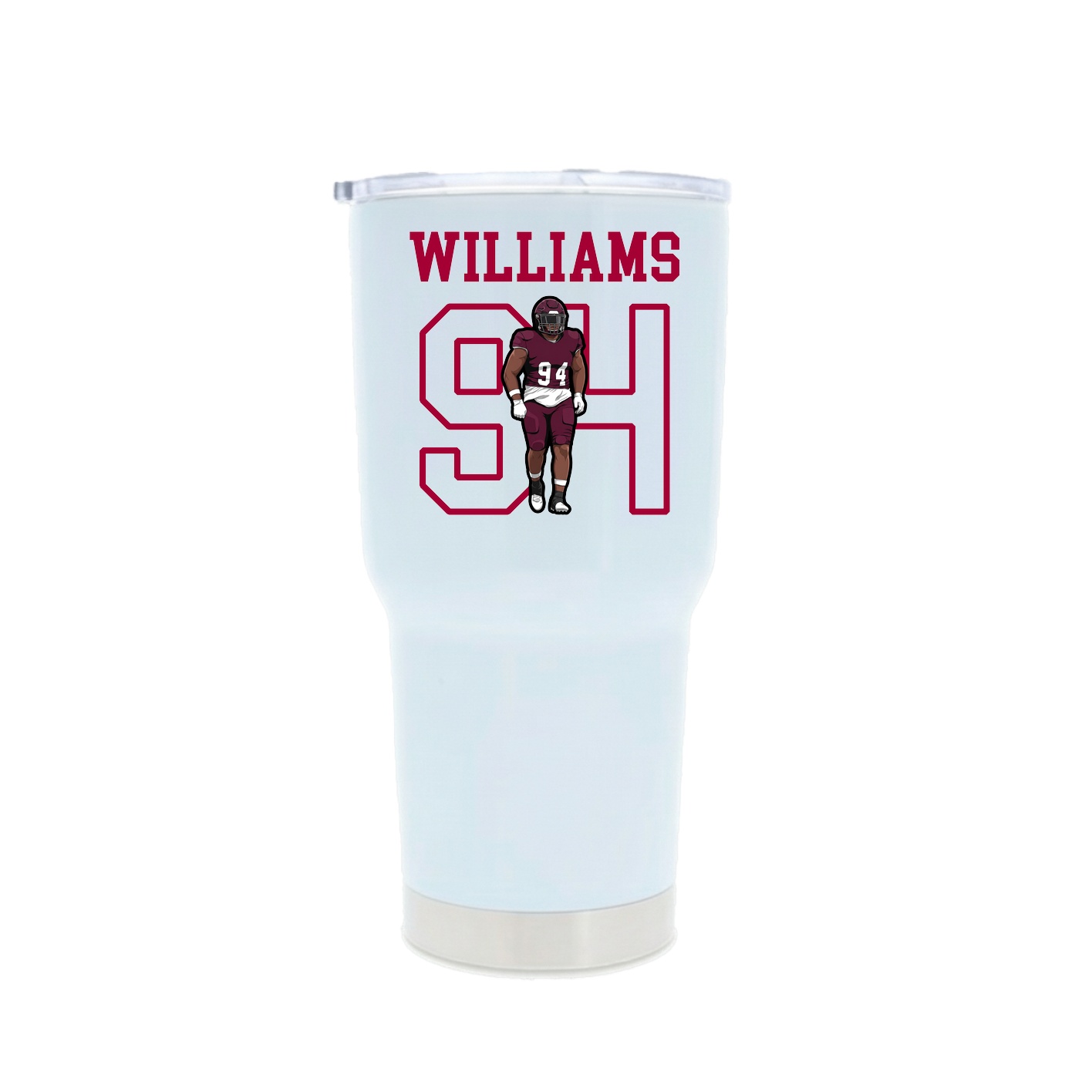 30oz Stainless Steel Tumbler — Shirsey in White