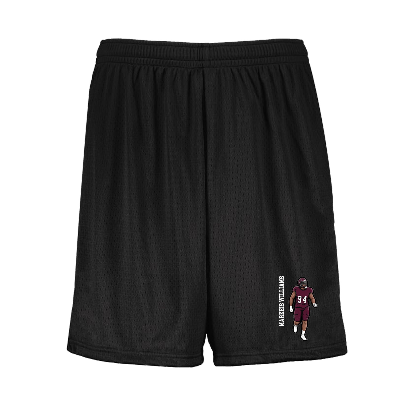 Shorts — Name Vertical in Black