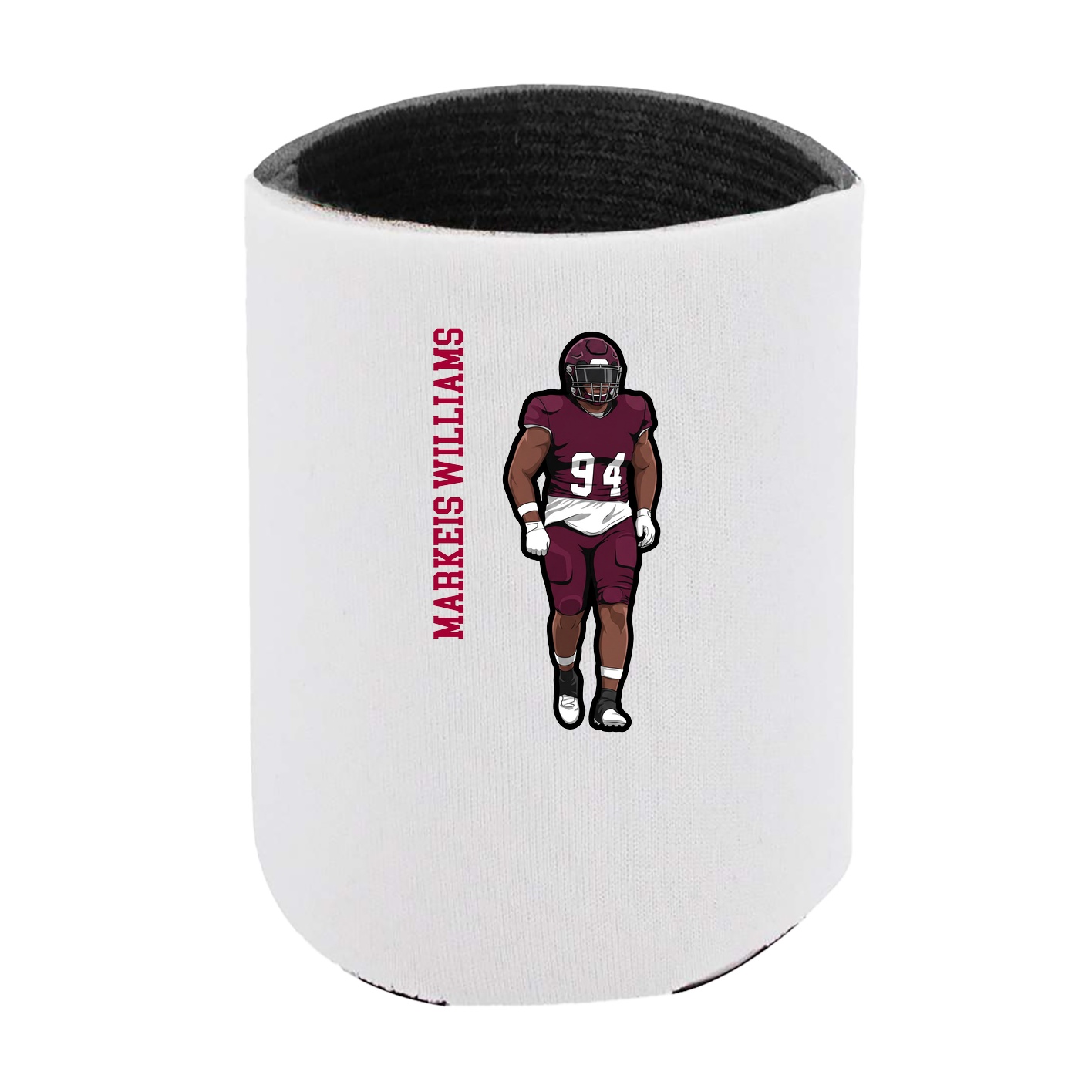 Can Holder — Name Vertical in White
