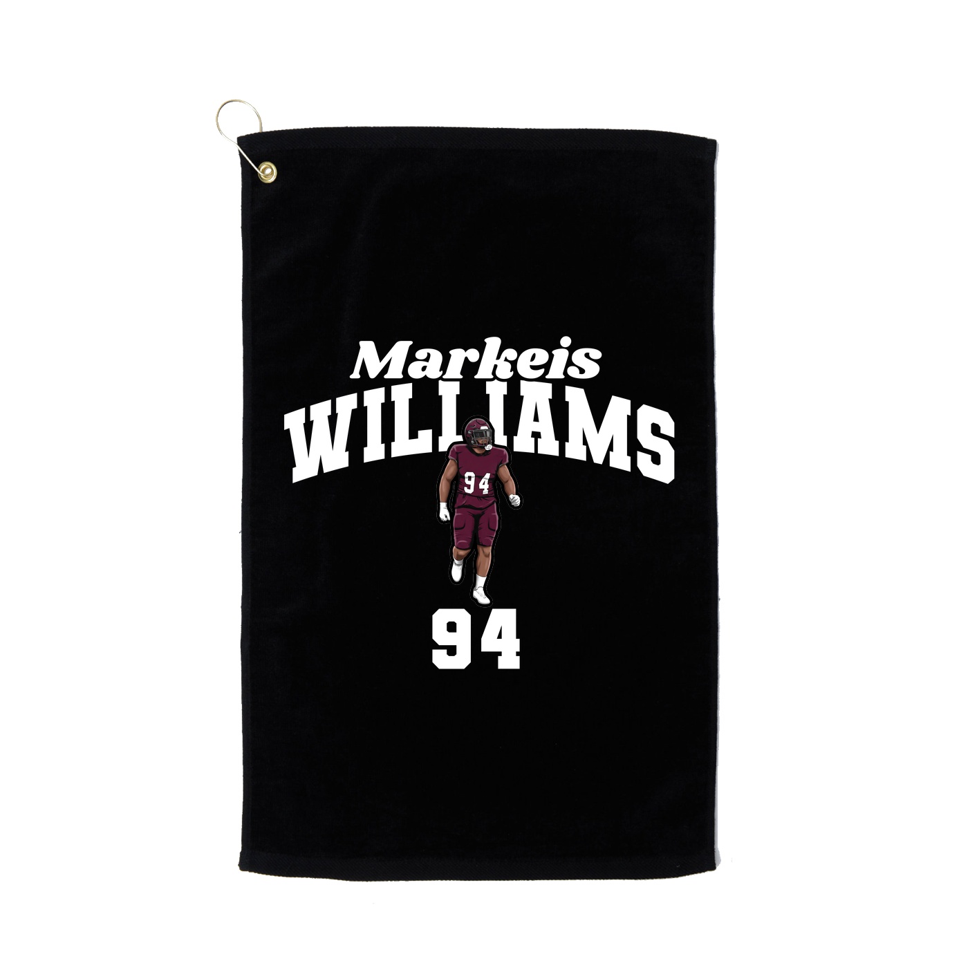 Golf Towel — Signature Arch in Black