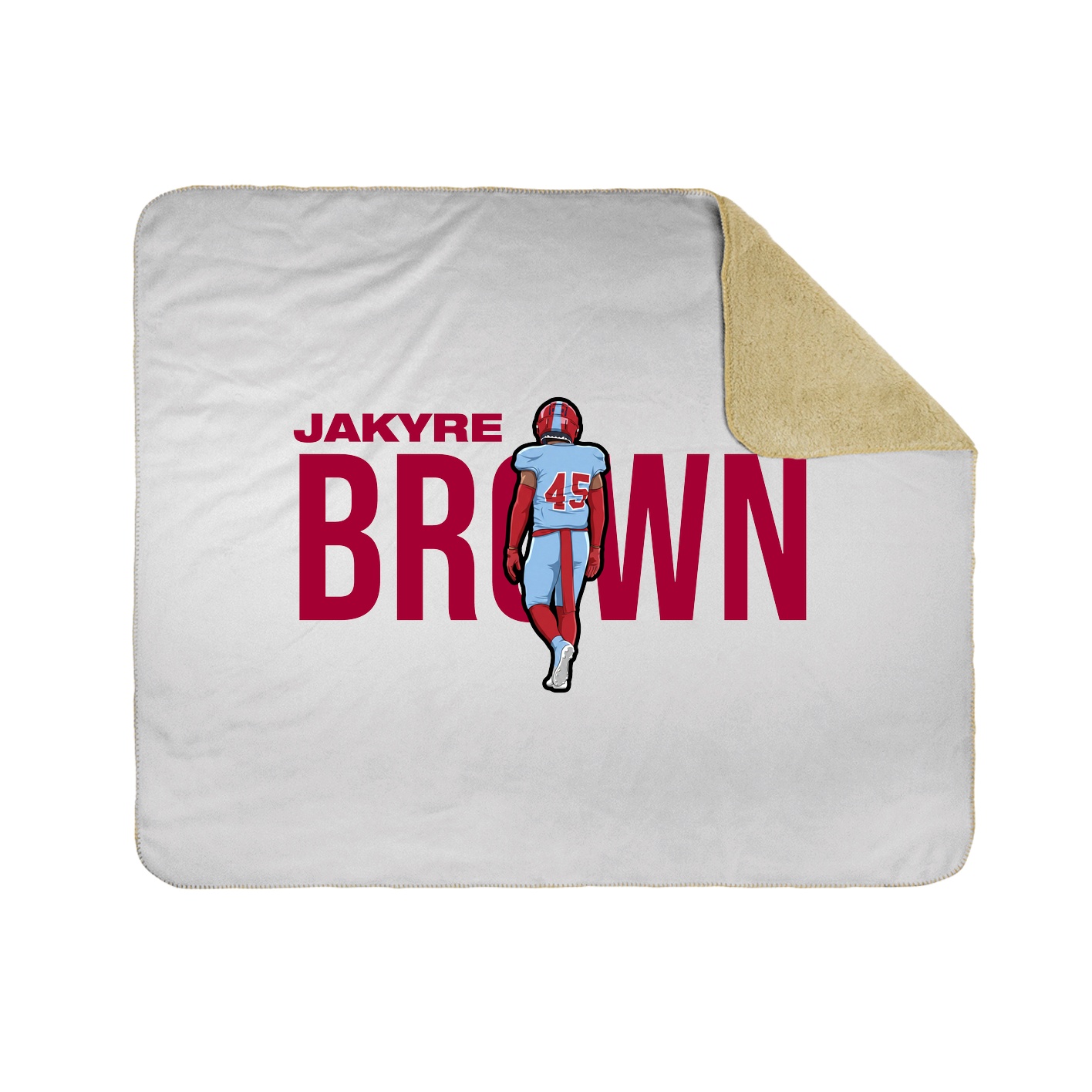 Throw Blanket — Player Name in White