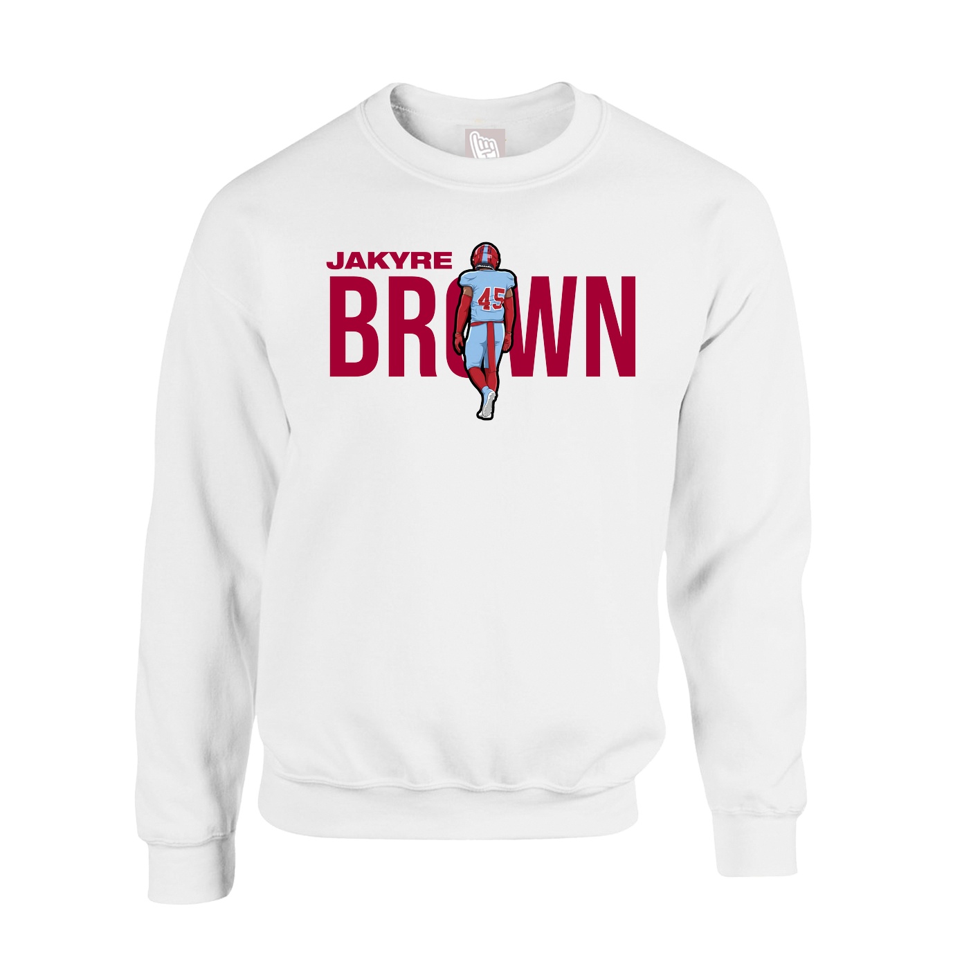 Fleece Crew — Player Name in White