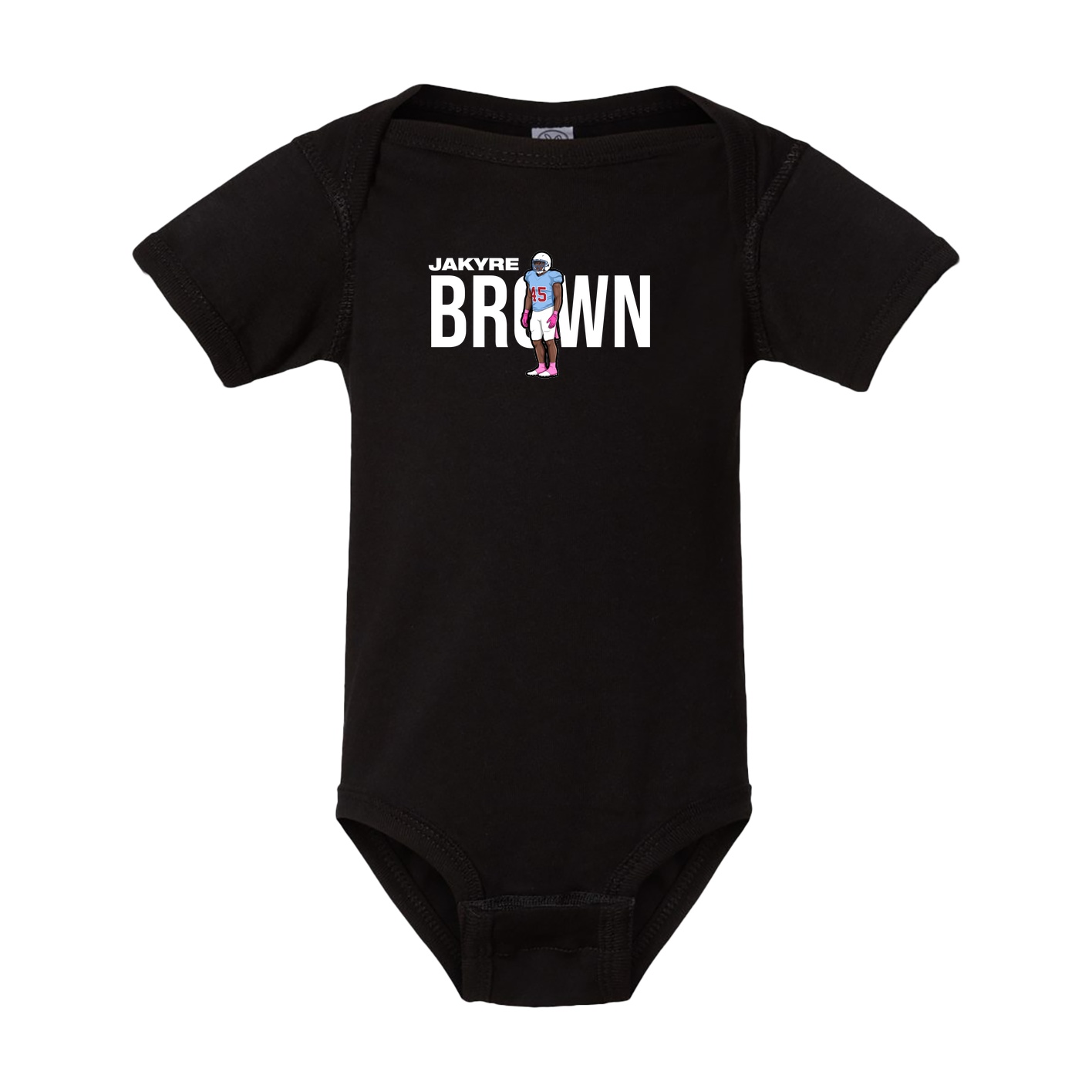 Baby Onesie — Player Name in Black