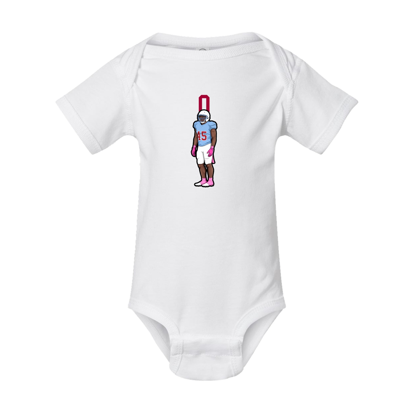 Baby Onesie — Number Top in White