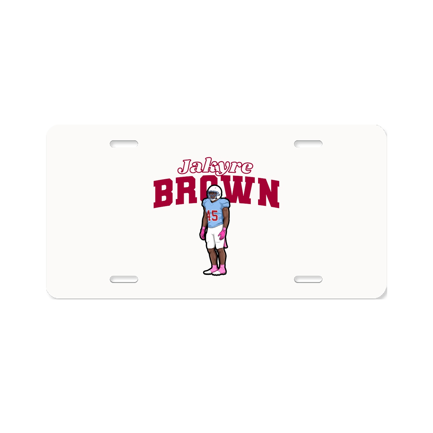 License Plate — Name Arch in Classic