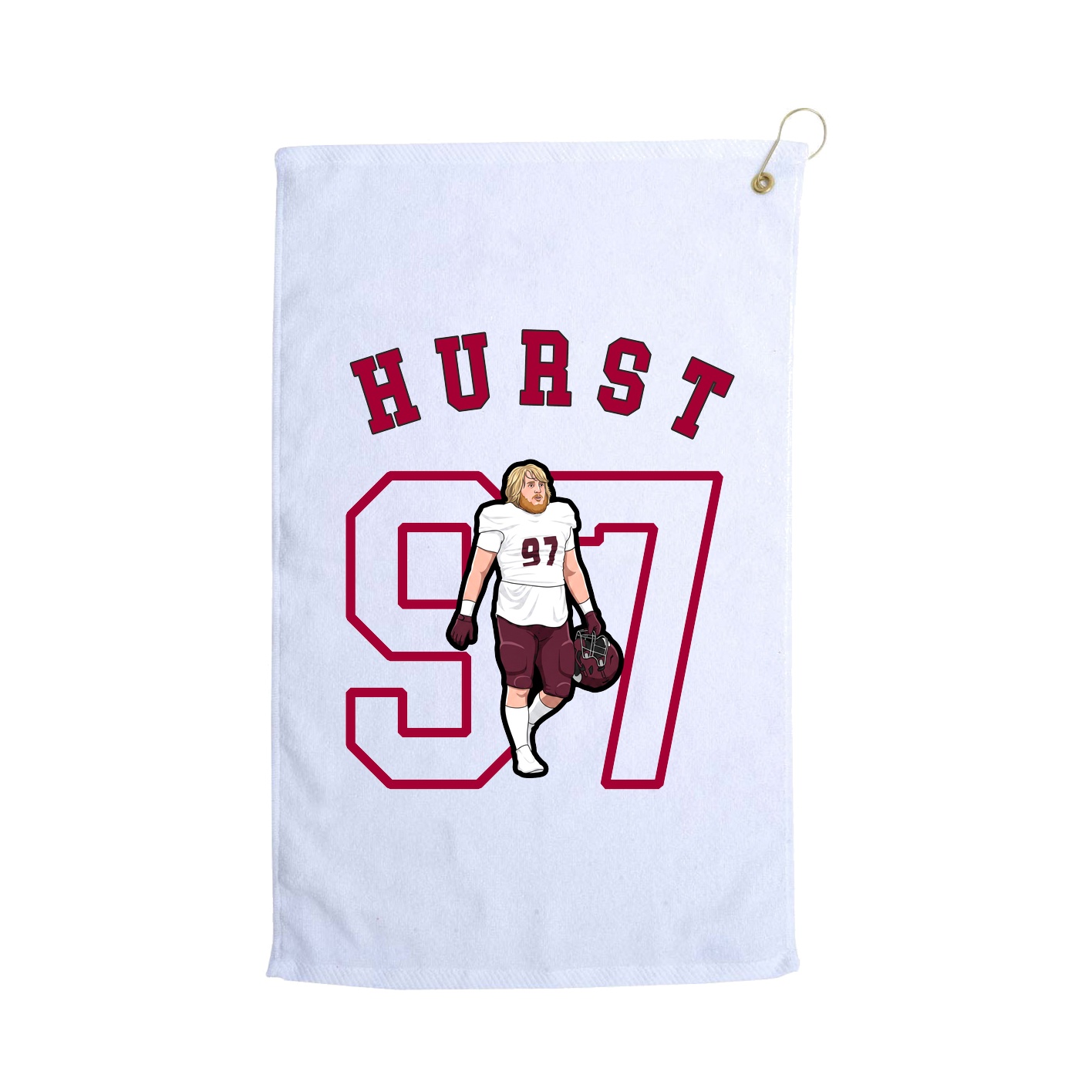 Golf Towel — Shirsey Arch in White