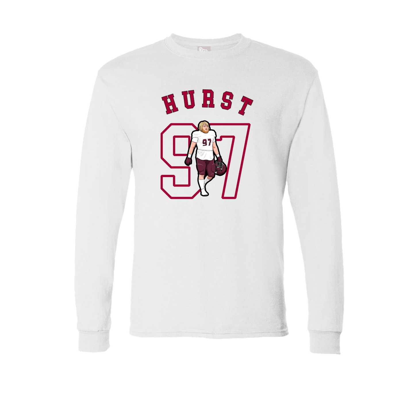 Long Sleeve Tee — Shirsey Arch in White
