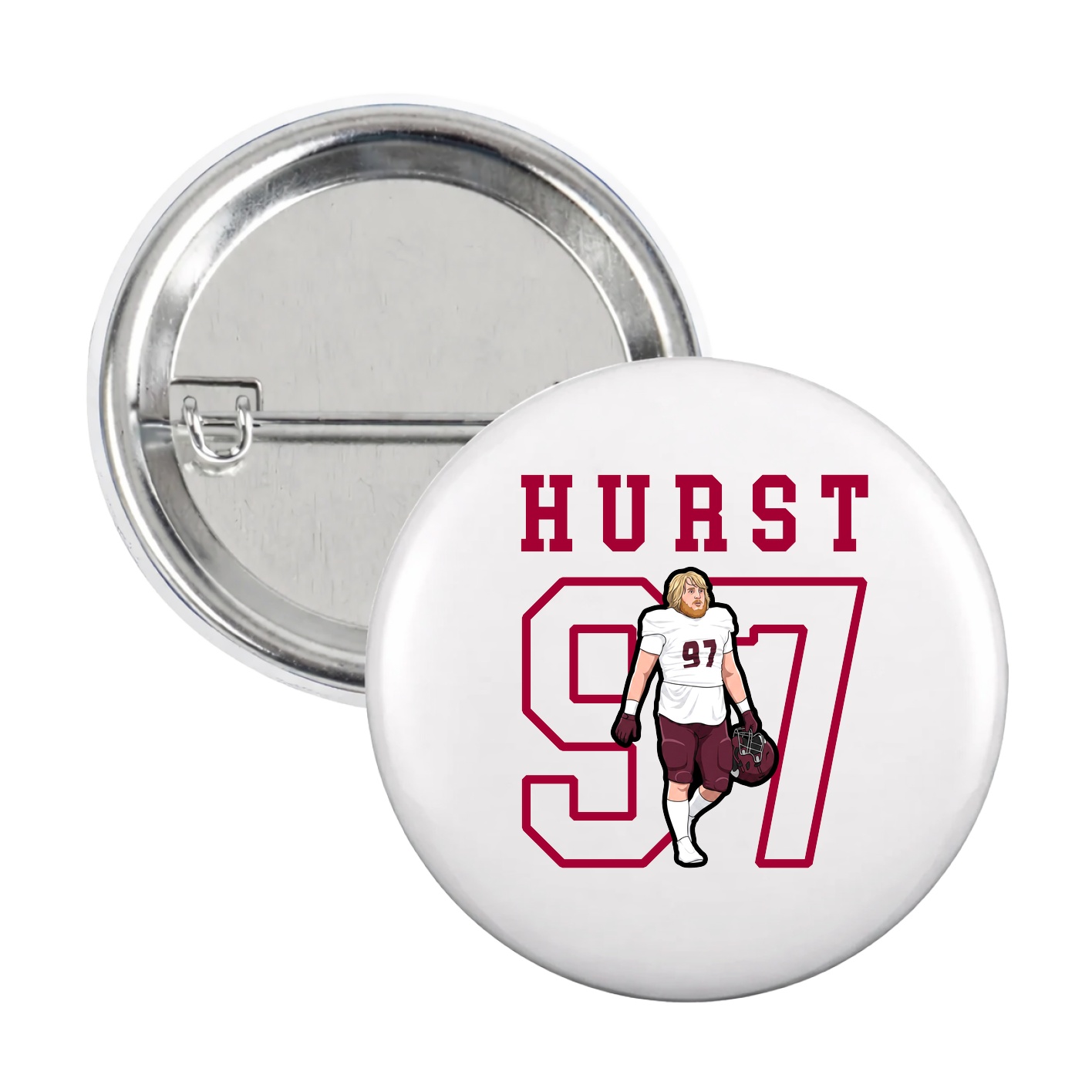 Game Day Button — Shirsey in White