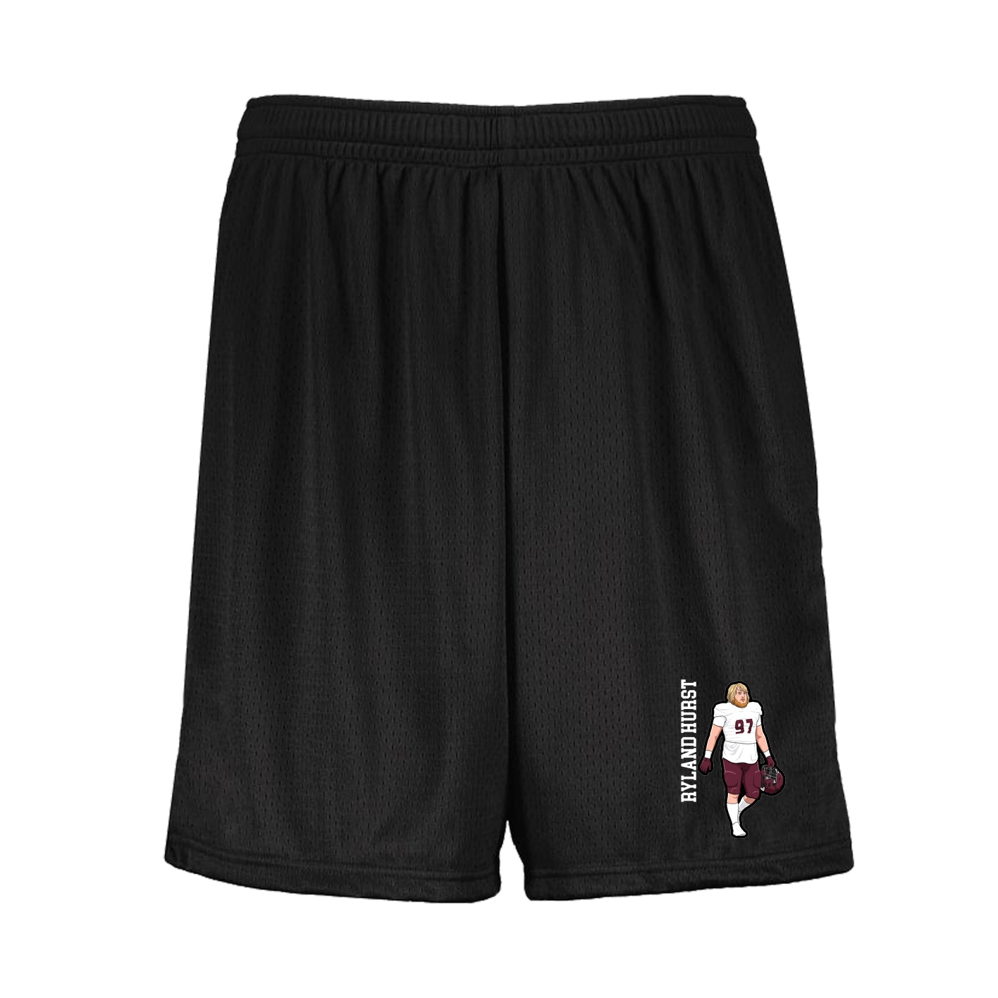 Shorts — Name Vertical in Black